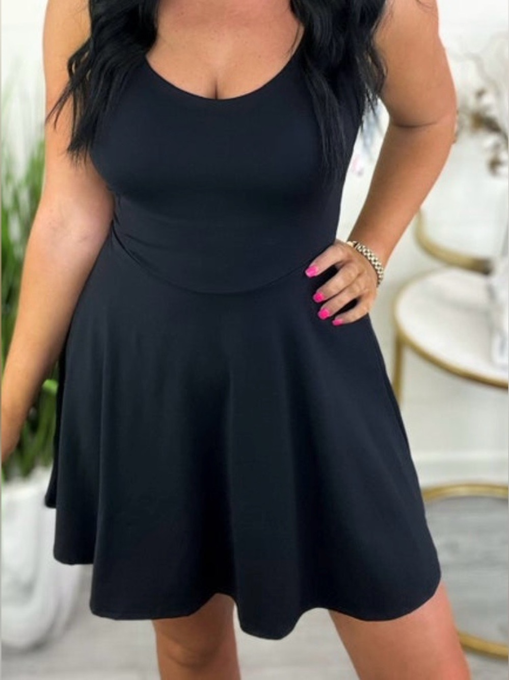 VGC Fawnfit 3-in-1 Mini Tankdress. Size Medium. Black🖤